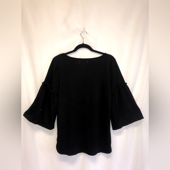 Max Studio, black flowy top, size Medium - Picture 2 of 2